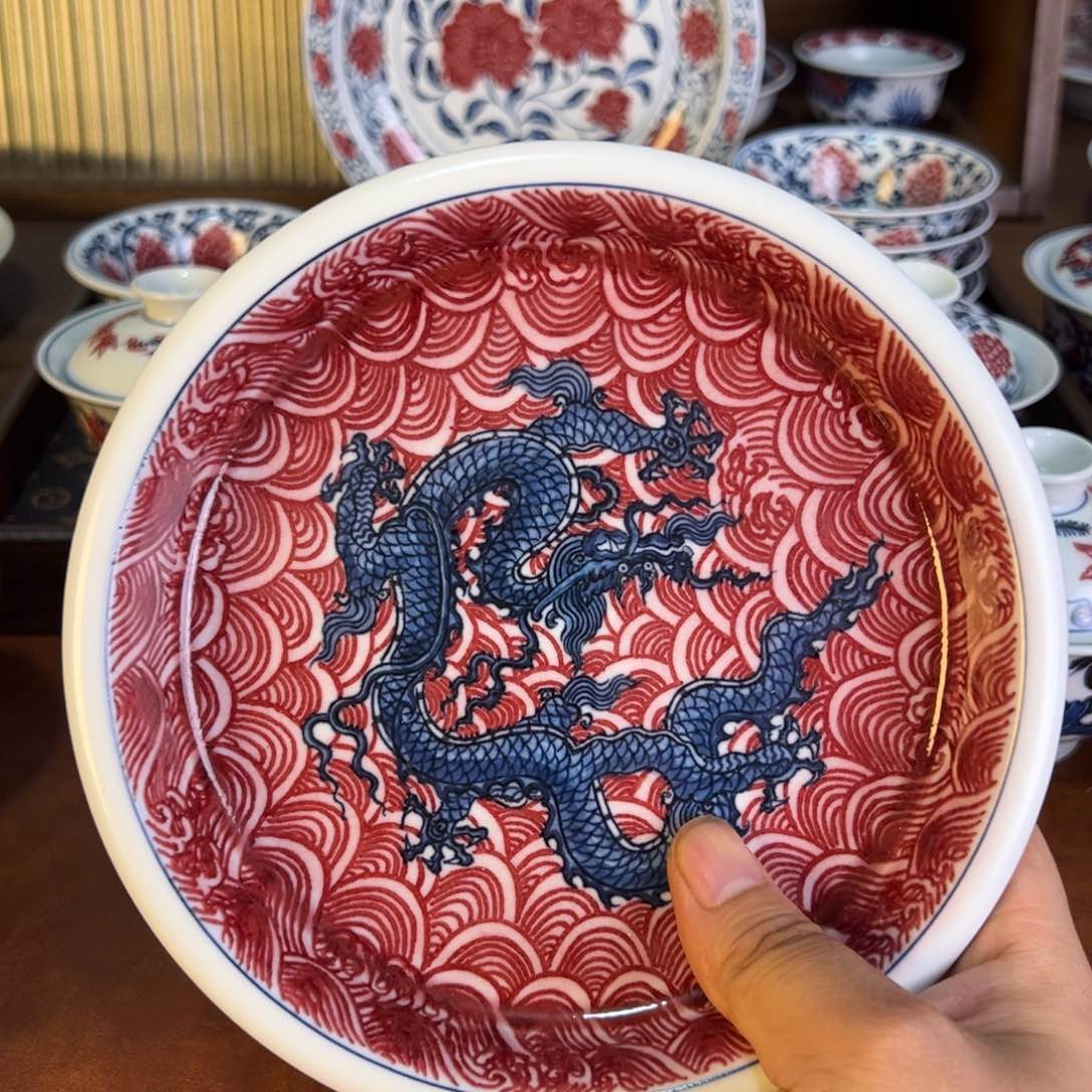 摆件大****菜景德镇手工手绘陶瓷