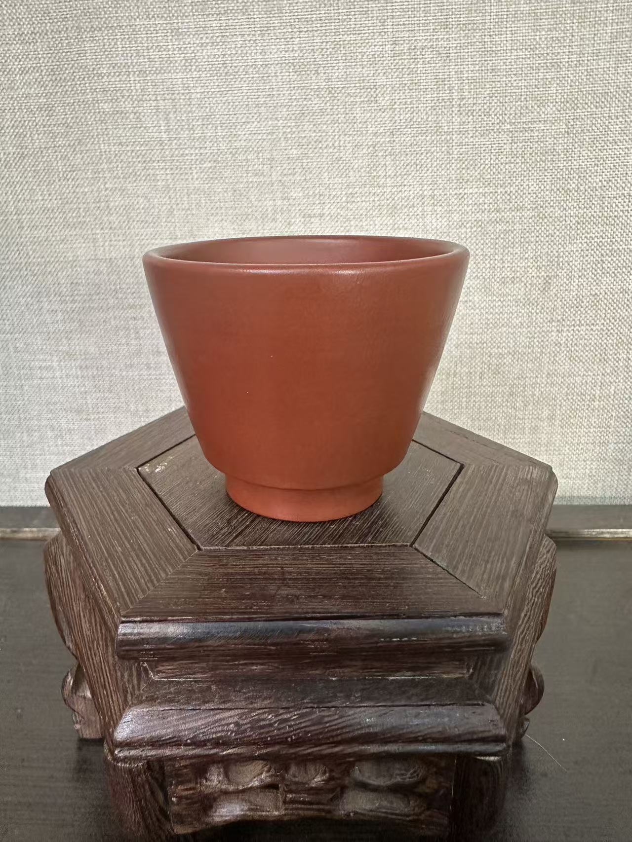 宜兴岁颐传器原矿全手朱泥小杯