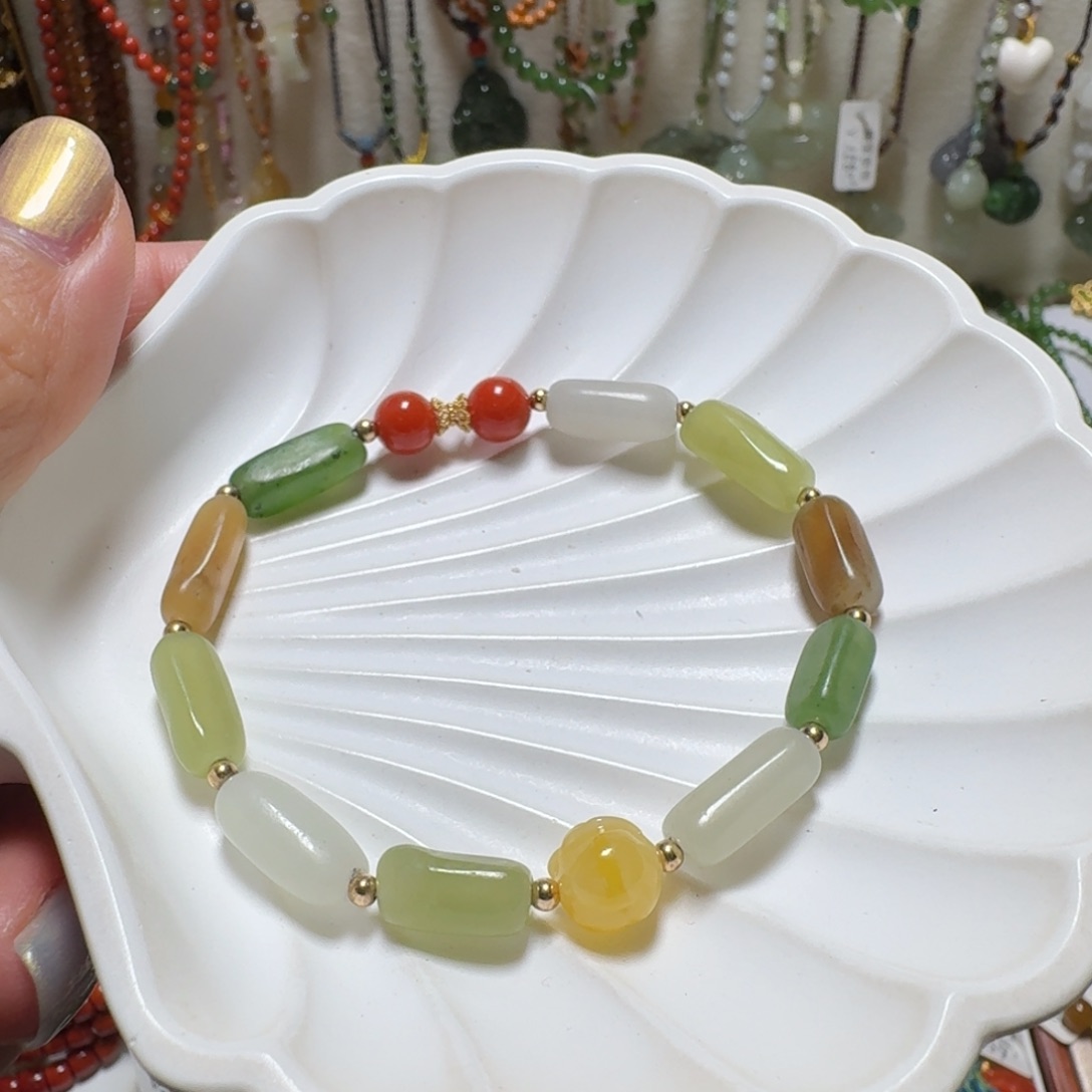 和田玉手链未镶嵌