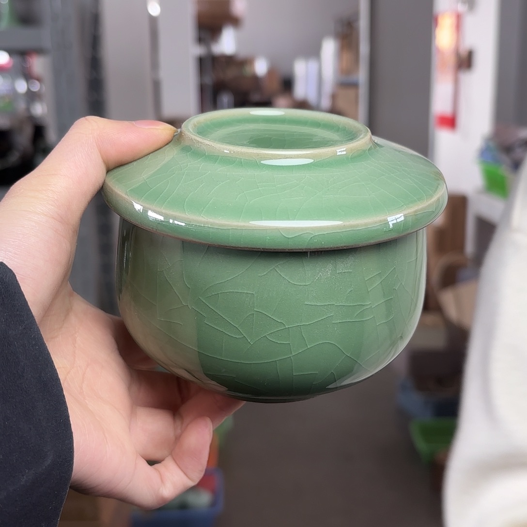 龙泉云间青瓷小米茶器