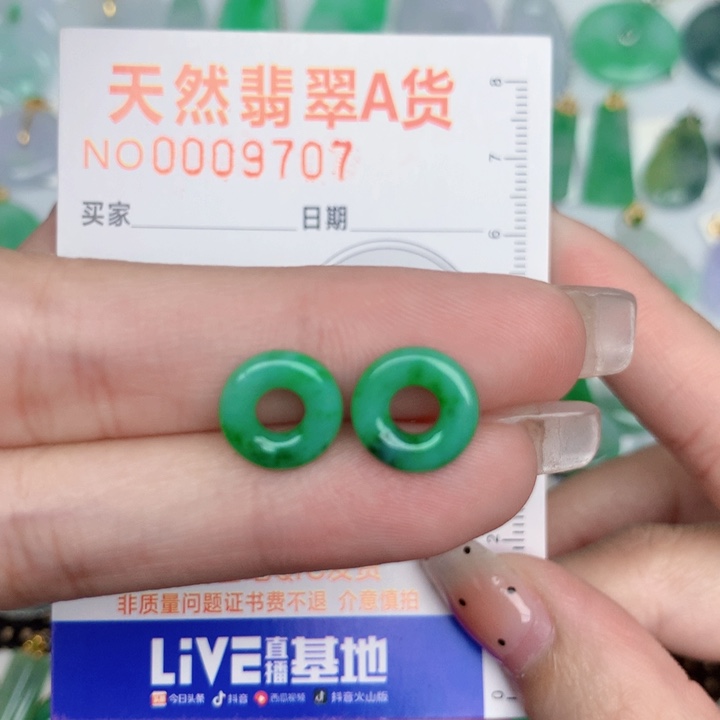 翡翠未镶嵌颈饰甜甜圈