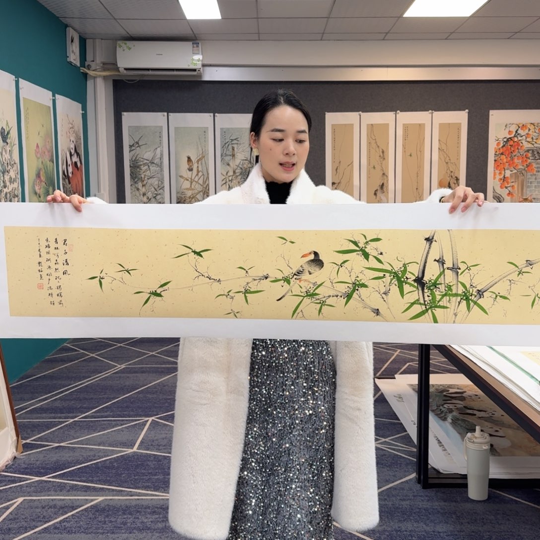 国画国画作品山水花鸟纯手绘