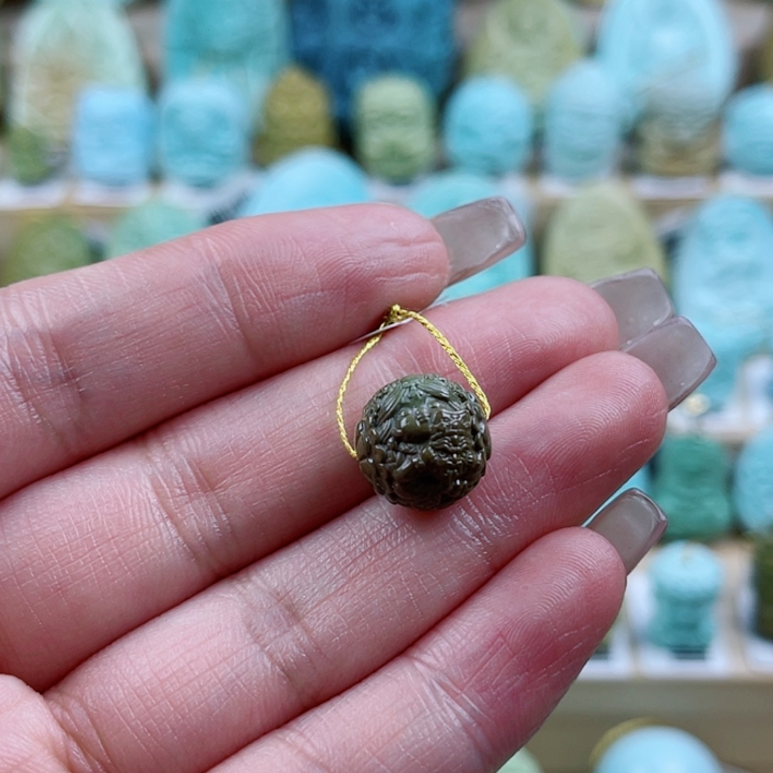 绿松石未镶嵌珠宝奇石12mm