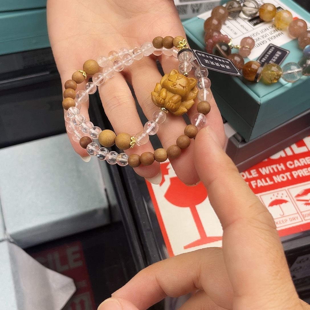 手链水晶银S925镶嵌