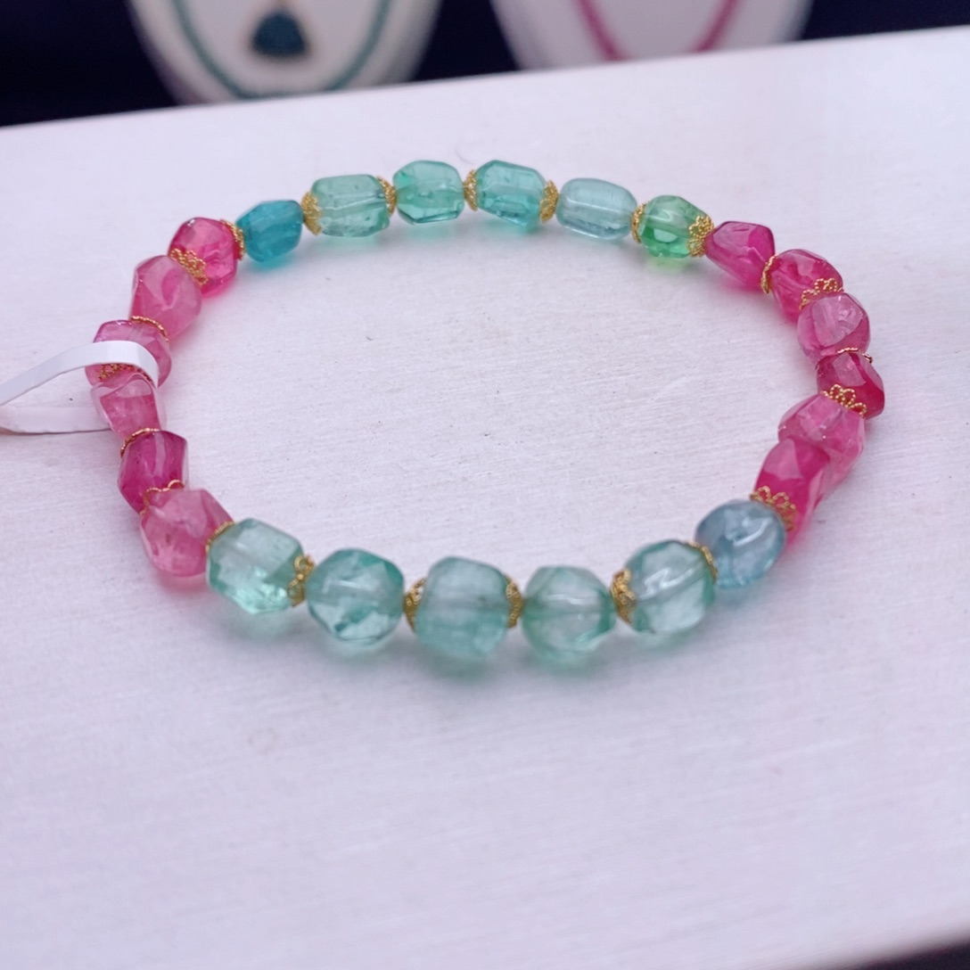 18K金镶嵌手链碧玺碧玺A手链