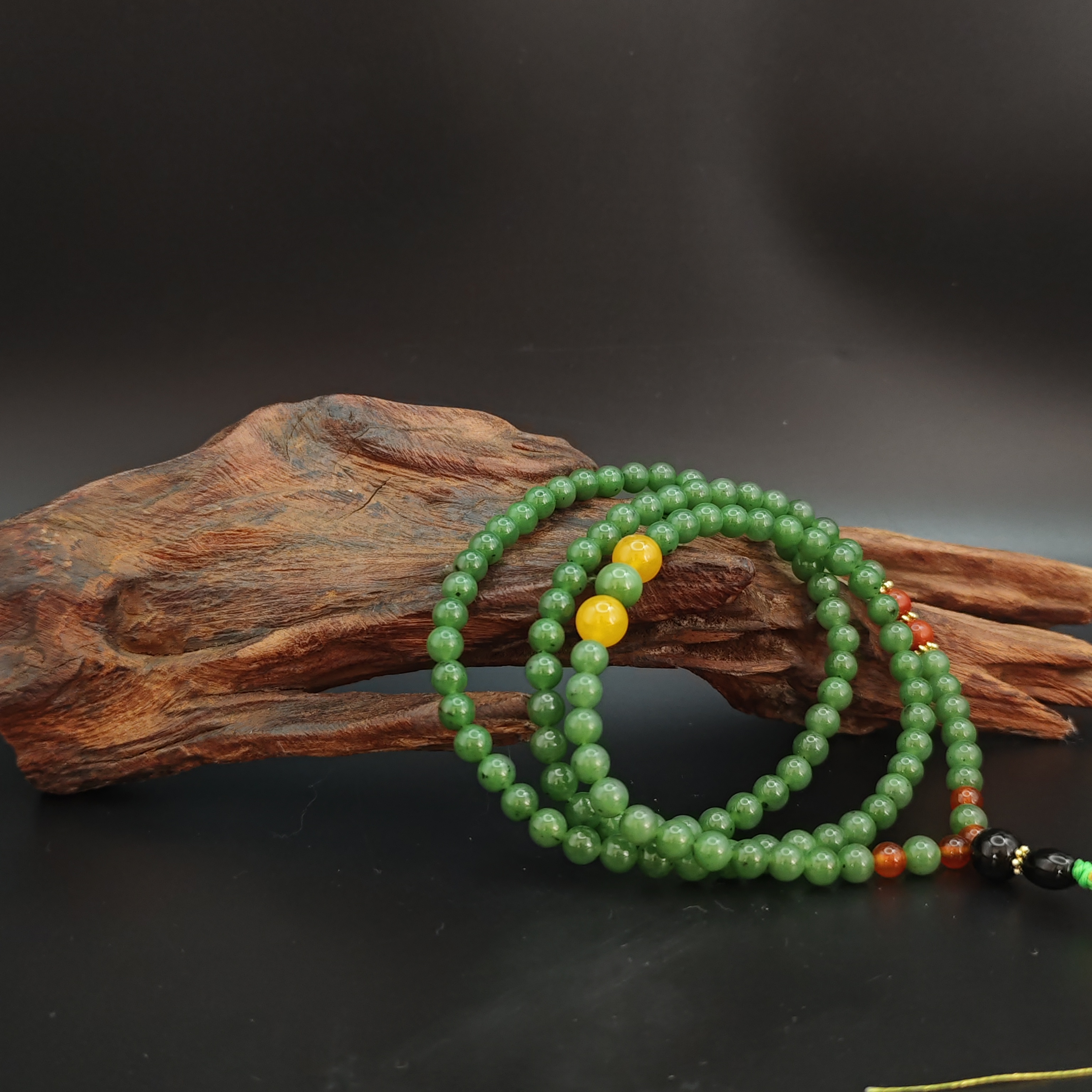 和田玉碧玉项链（0462）