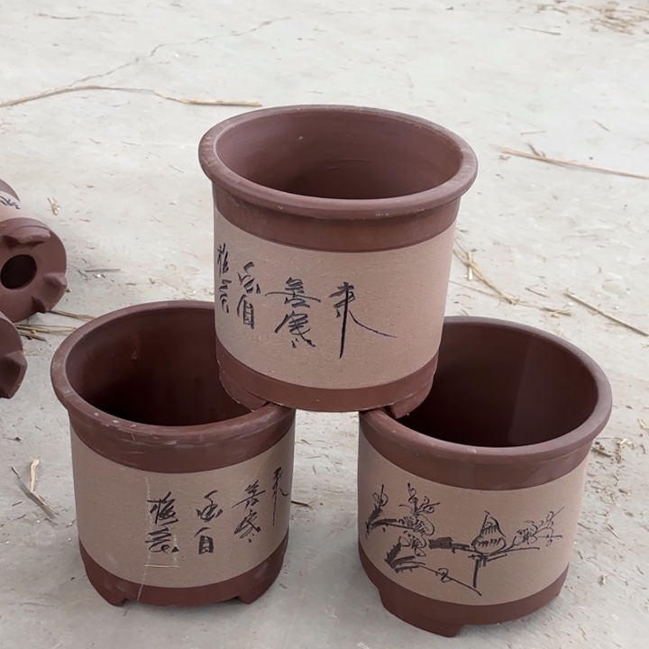 紫砂花盆   60-3。        
