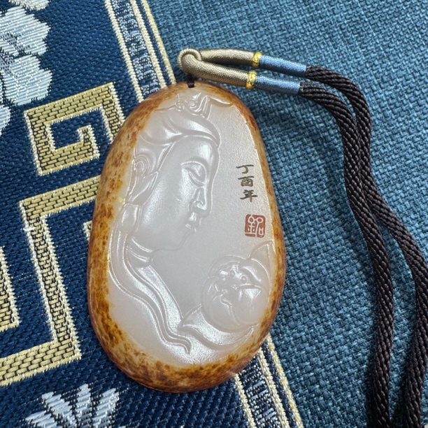 观音挂件男女通用平安牌