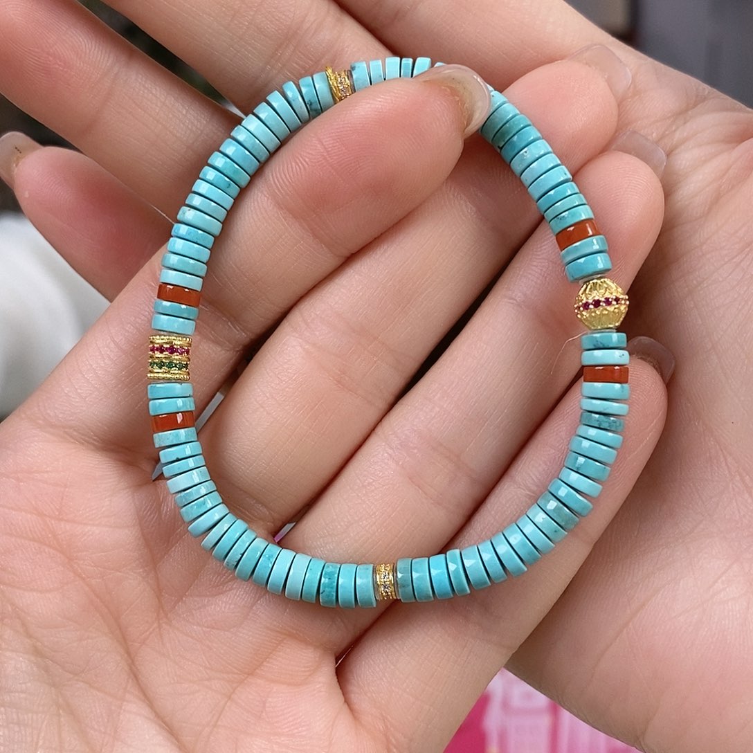 绿松石银S925镶嵌珠宝奇石