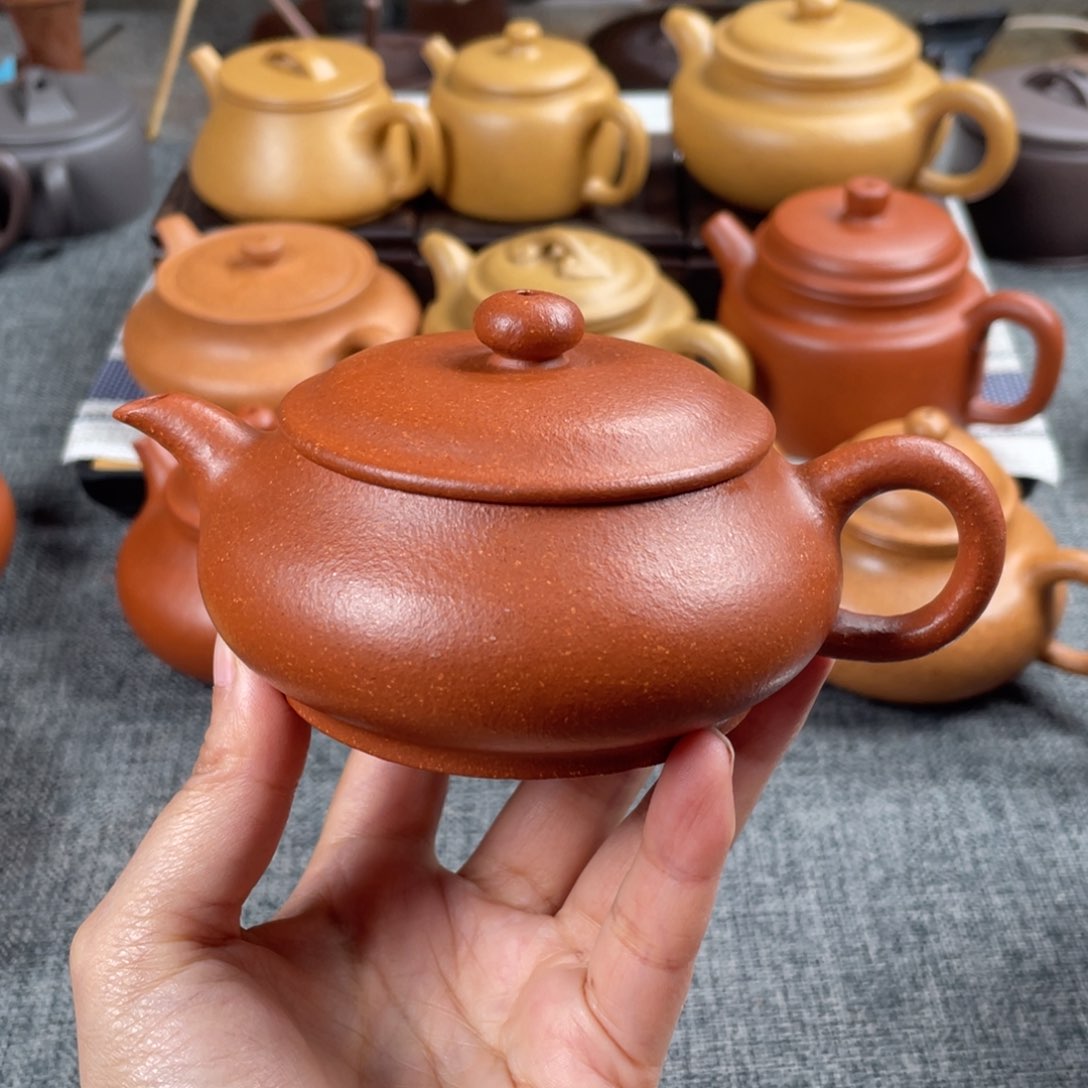 紫砂茶壶40目红降坡明炉170