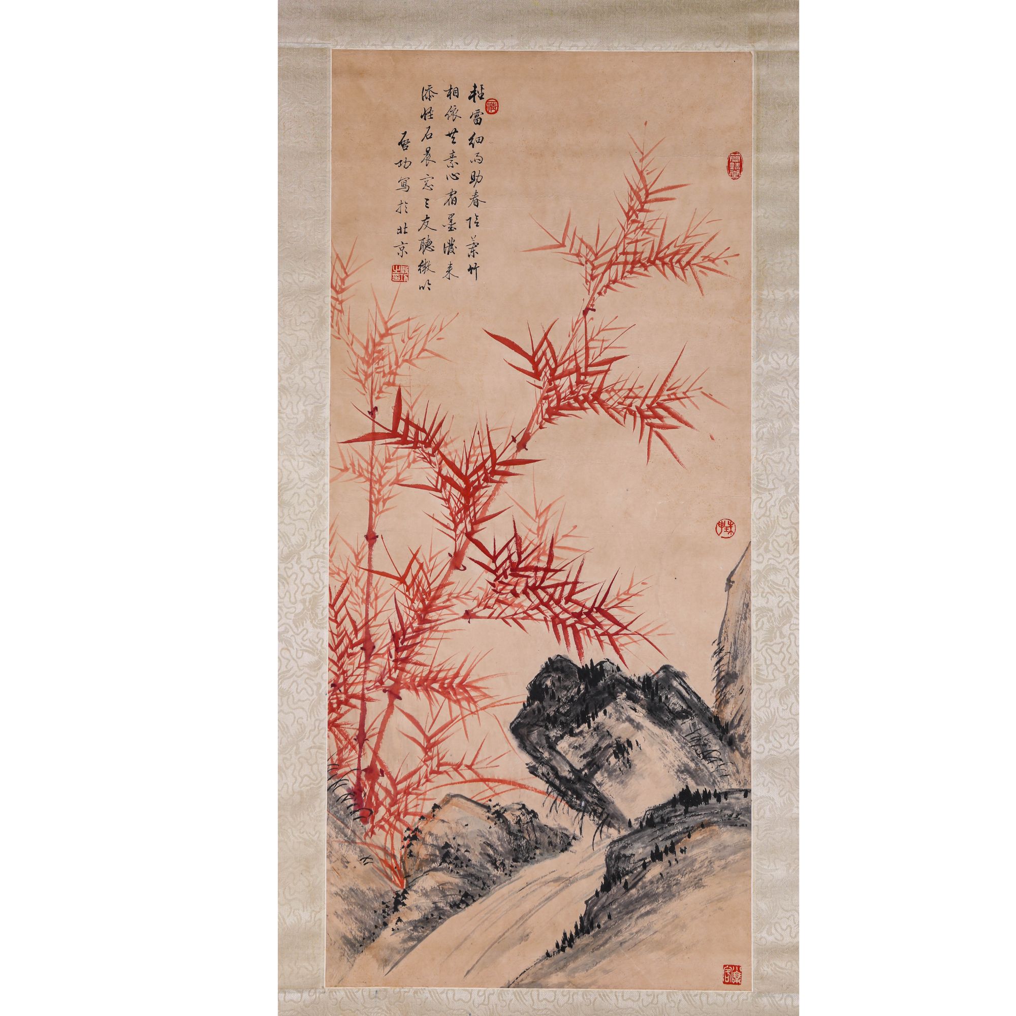 07 GD26启老 红竹宽43cm⾼ 95cm