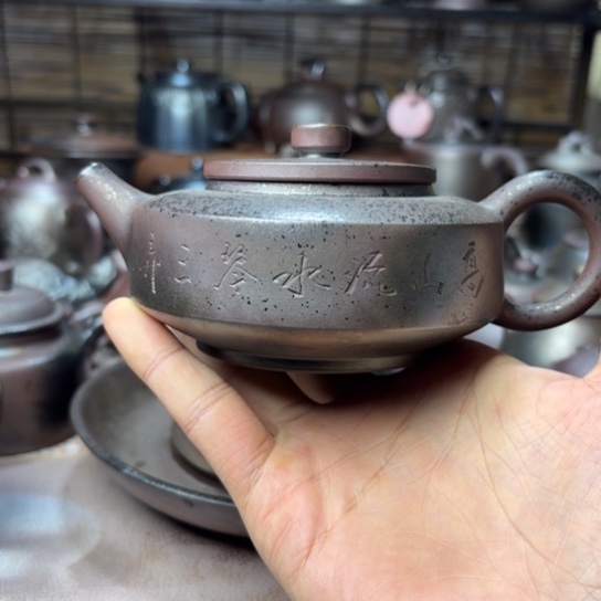 K***e壶庄诚柴烧坭兴陶壶