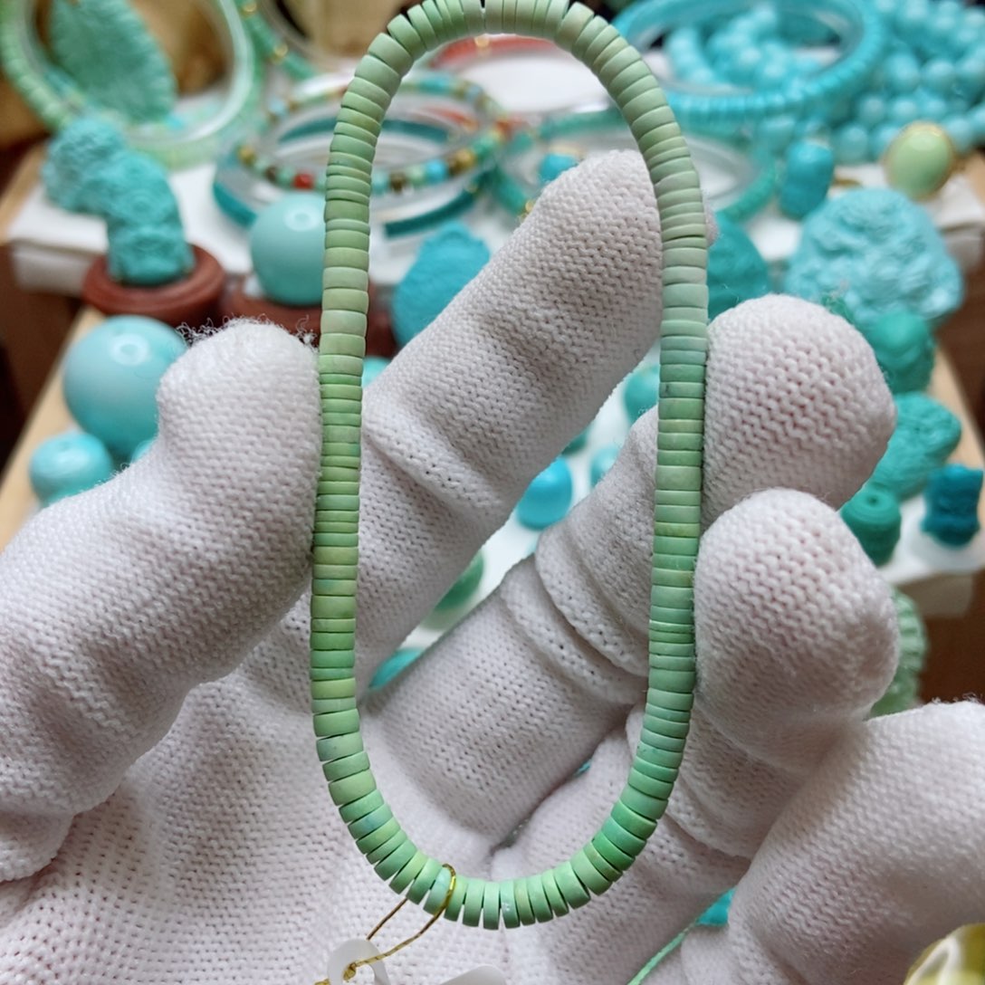 绿松石 手串4m m未镶嵌