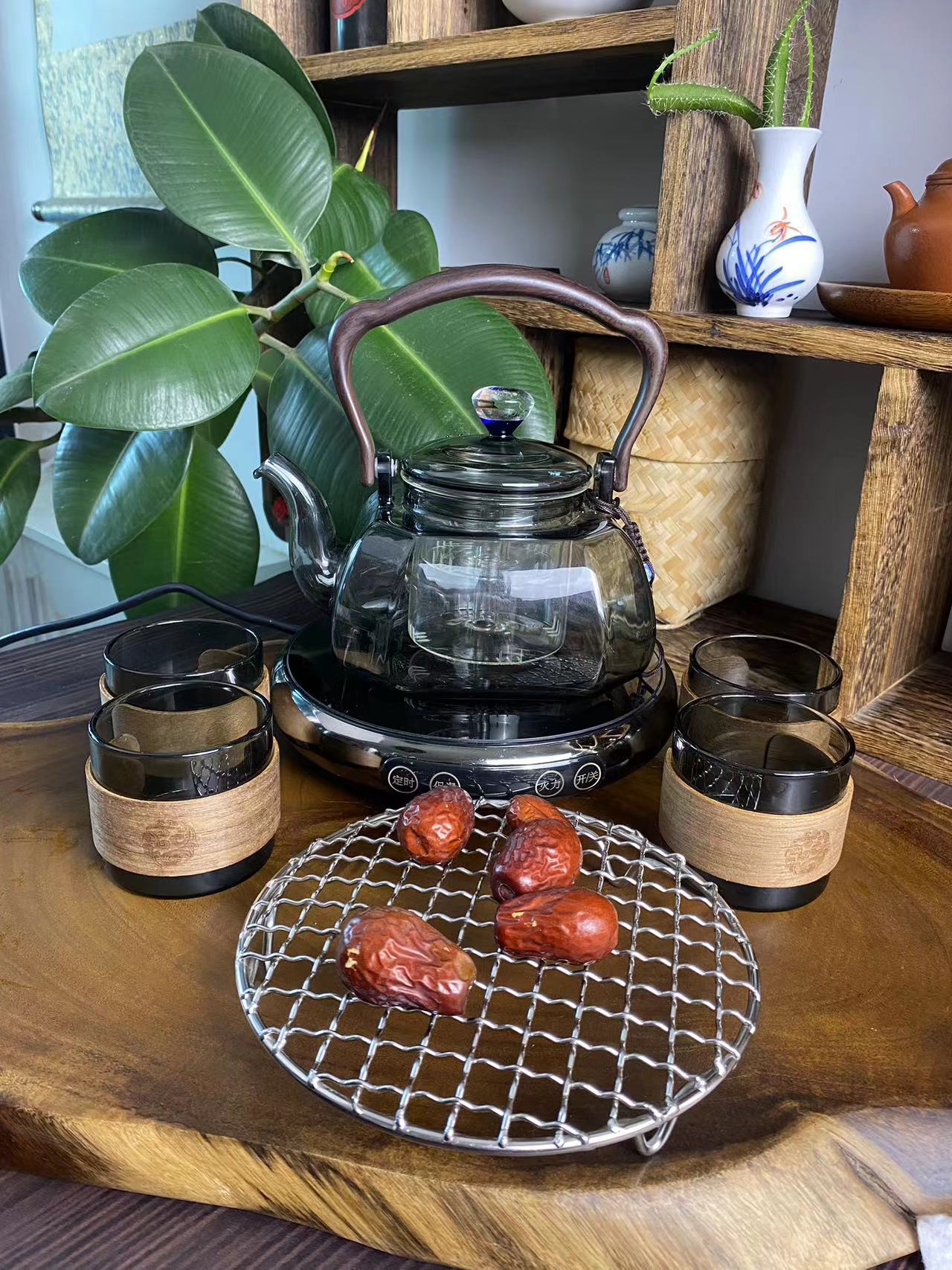 横硕金属外壳超薄多功能家用套组（炉壶8件套）