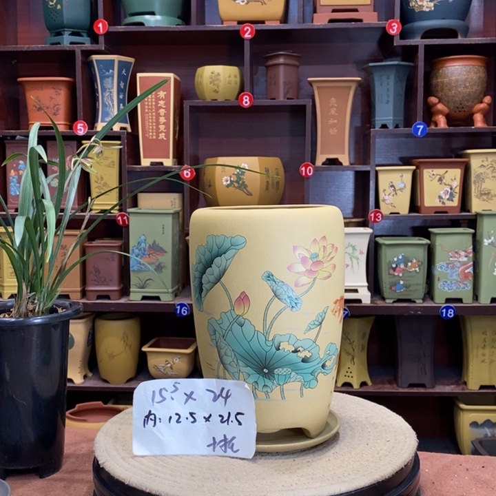 紫砂花盆紫砂花盆