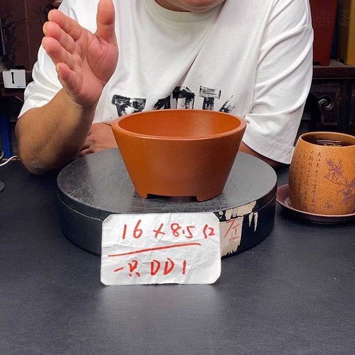 紫砂花盆货号一只DD1