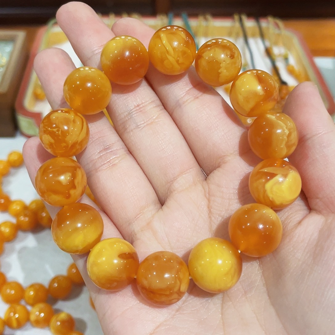 蜜蜡手链未镶嵌手串