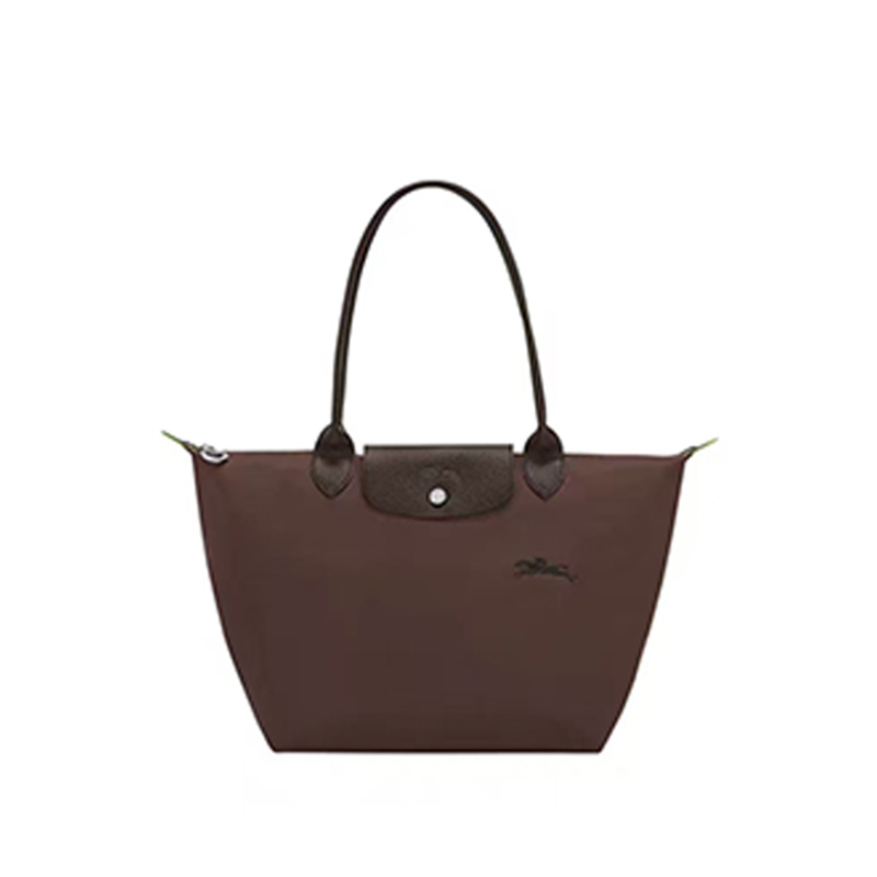 Longchamp珑骧2025春夏新款饺子女包刺绣绣马中号长柄托特包