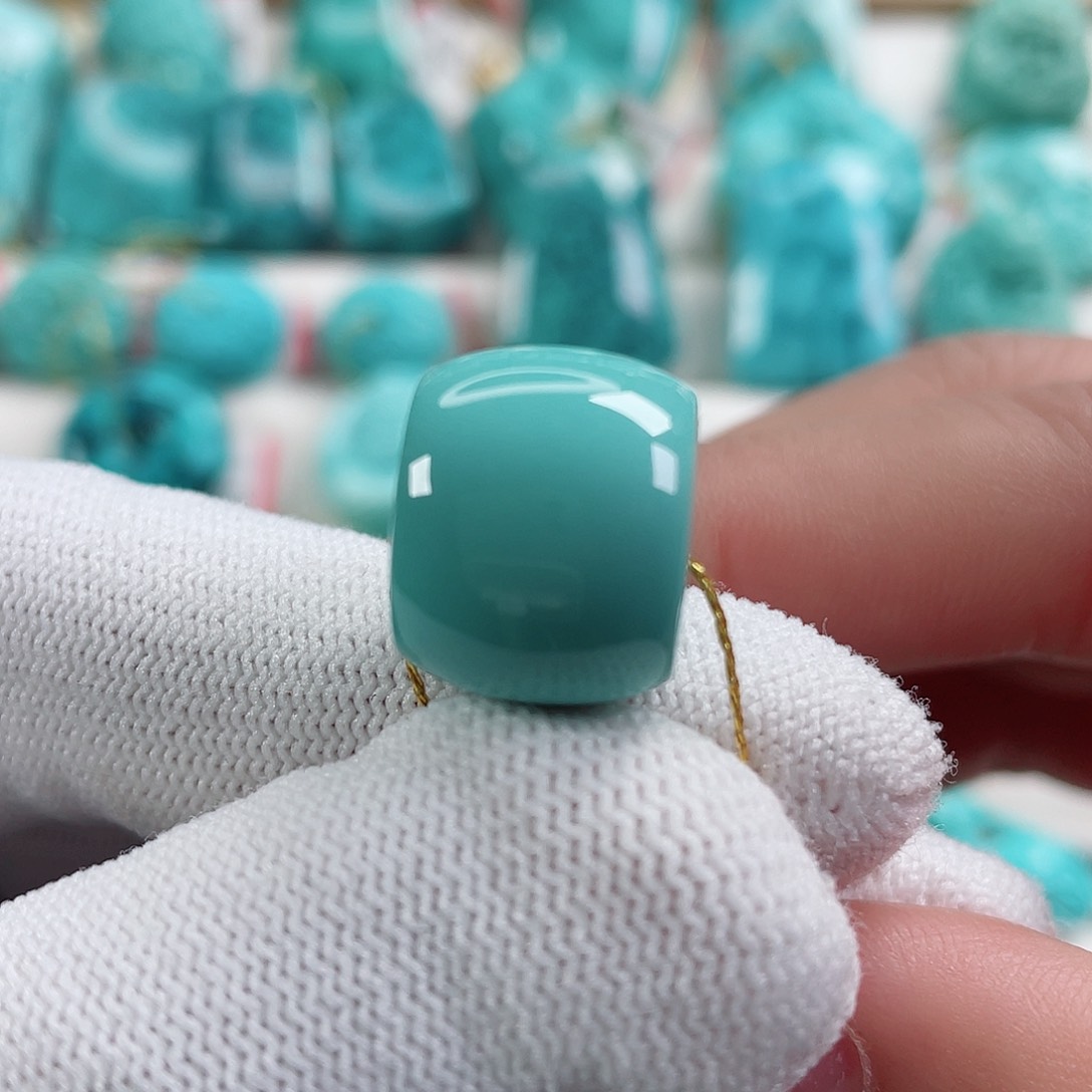 绿松石车挂未镶嵌直径15.7