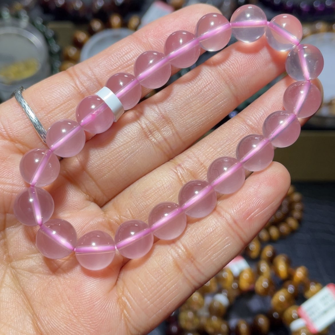 【闪购商品】水晶手串未镶嵌粉晶手串