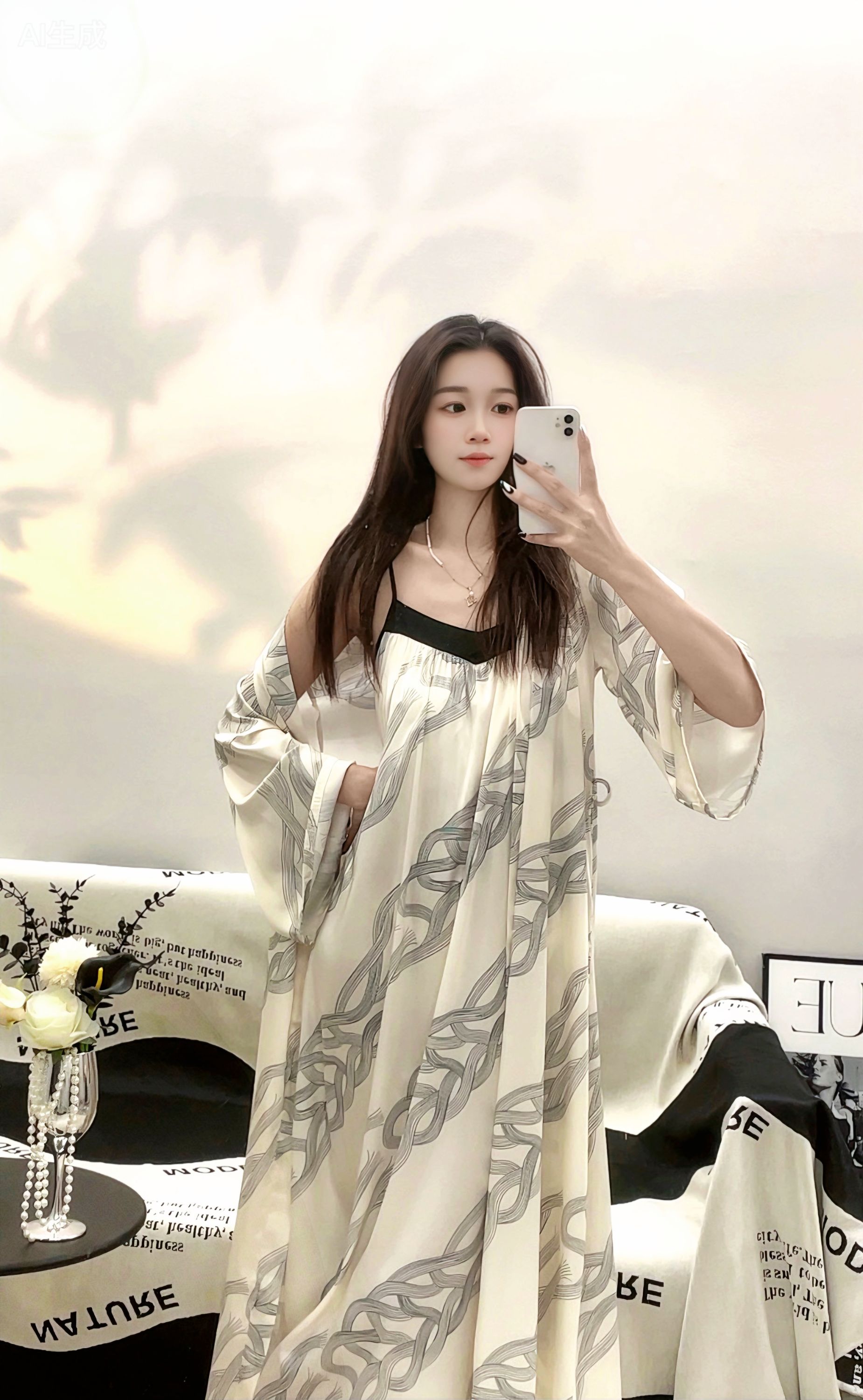 『丝萦链语』法式高级感睡裙女显瘦可外穿性感睡衣纯欲风吊带家居服