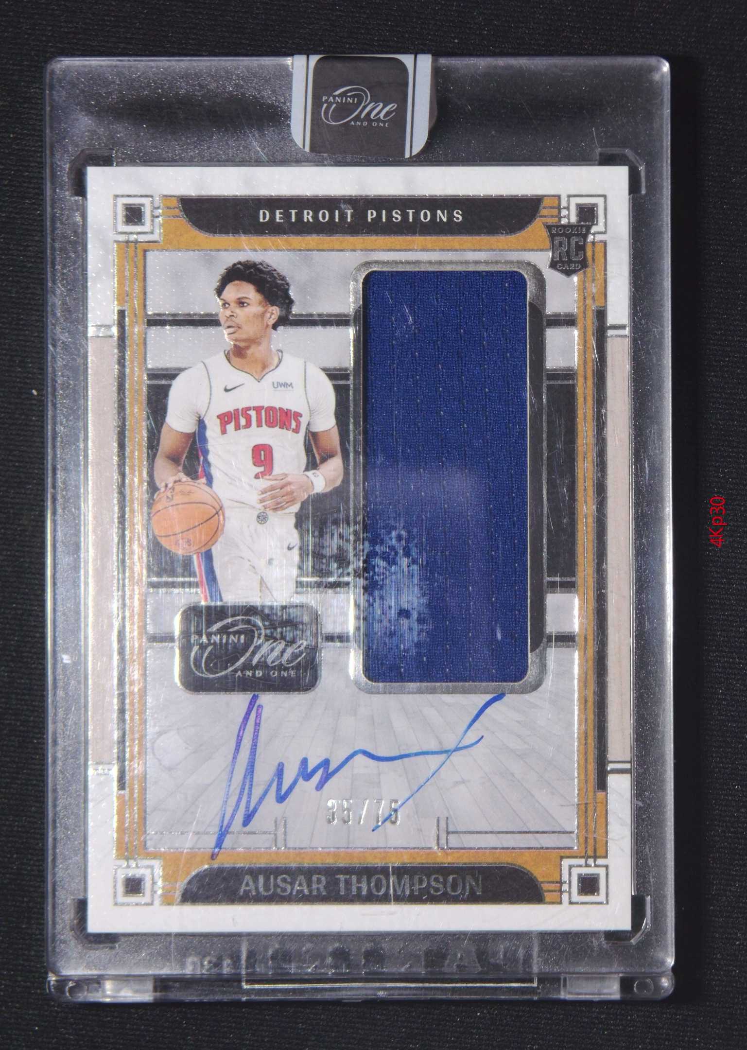 【直播开价】奥萨汤普森 75编RC 帕尼尼NBA国宝手提亲笔签名球星卡 