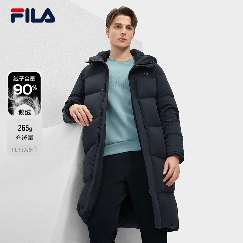 Fila/斐乐【高质VC羽绒服】男冬侧开叉户外运动保暖外套F11M443908F
