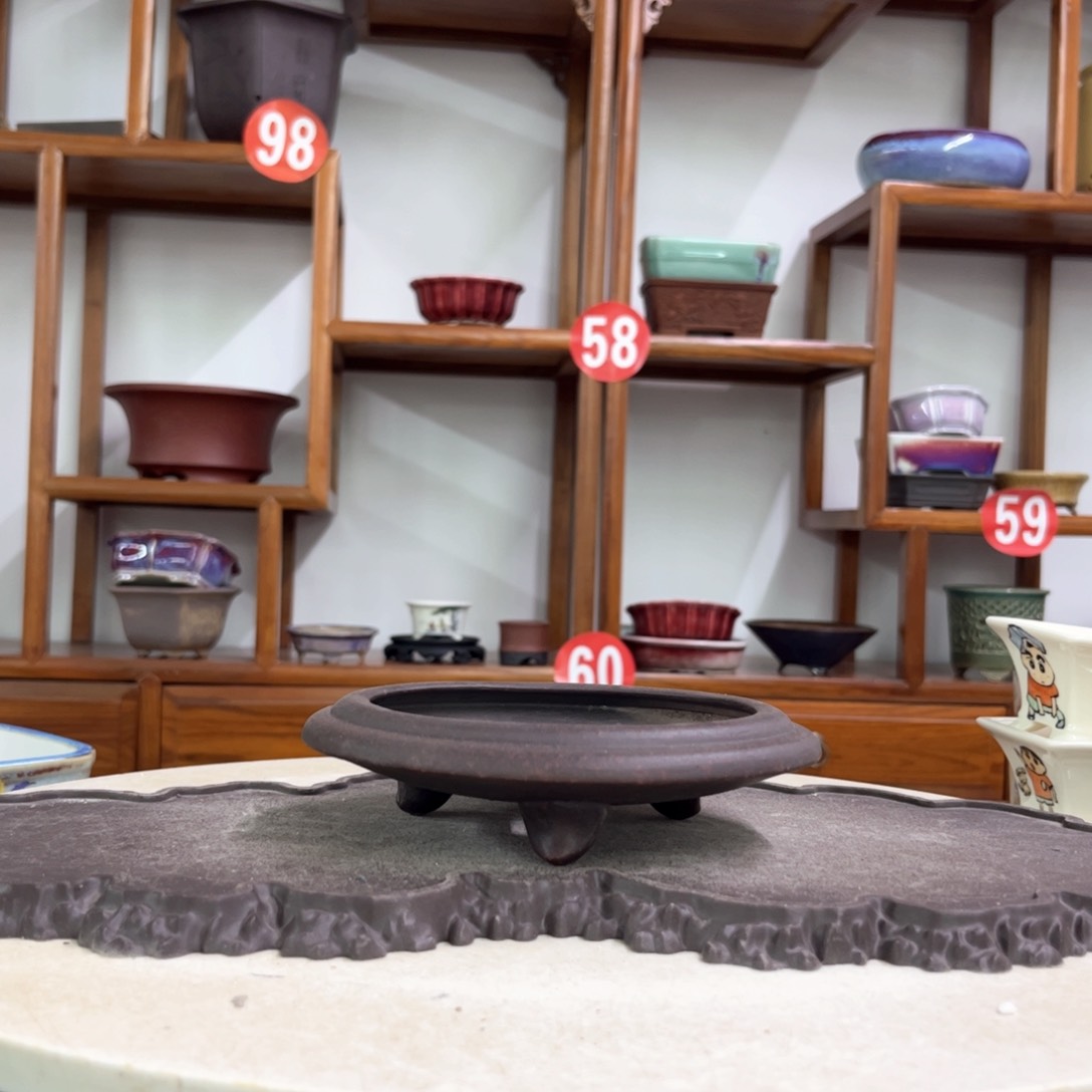 紫砂花盆瑕疵3.5-14。。。