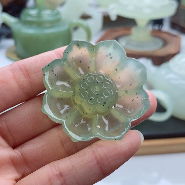 岫玉四大名玉香插未镶嵌