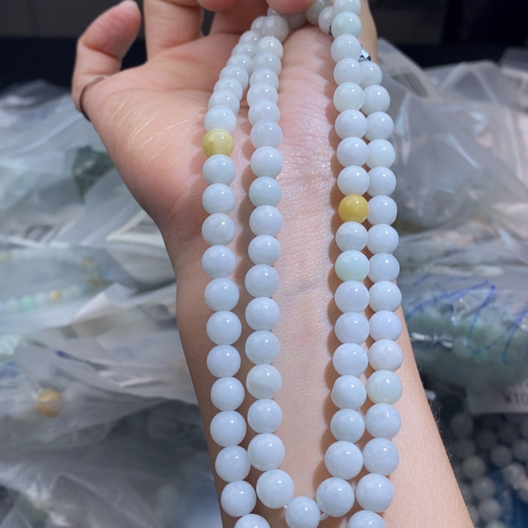 未镶嵌手串翡翠珠链