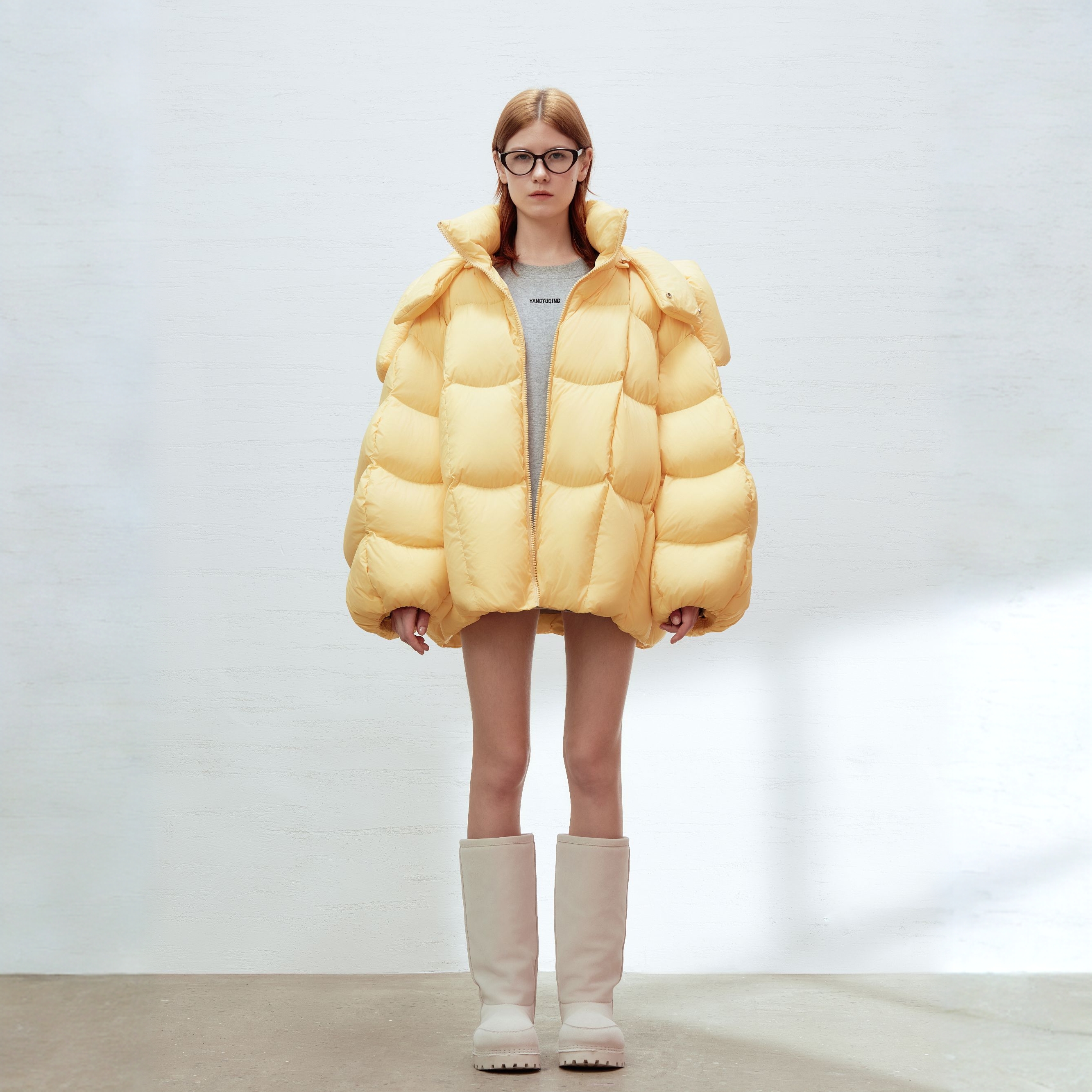 【张小婉同款】YANGYUQING设计师品牌球型廓形羽绒服25AW