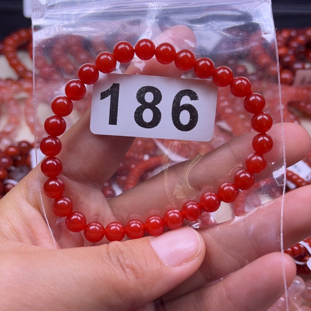 该***该南红玛瑙未镶嵌手链