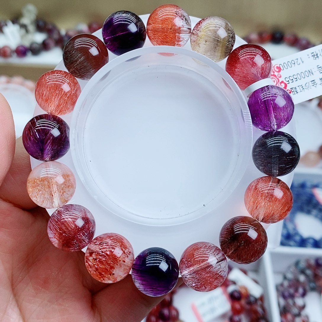 水晶手串未镶嵌糖彩超七