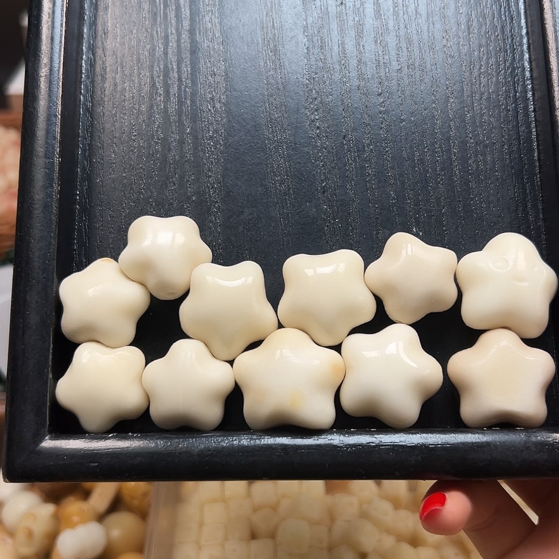 手串菩提根/象牙果瑕疵白星星11颗有裂不售后