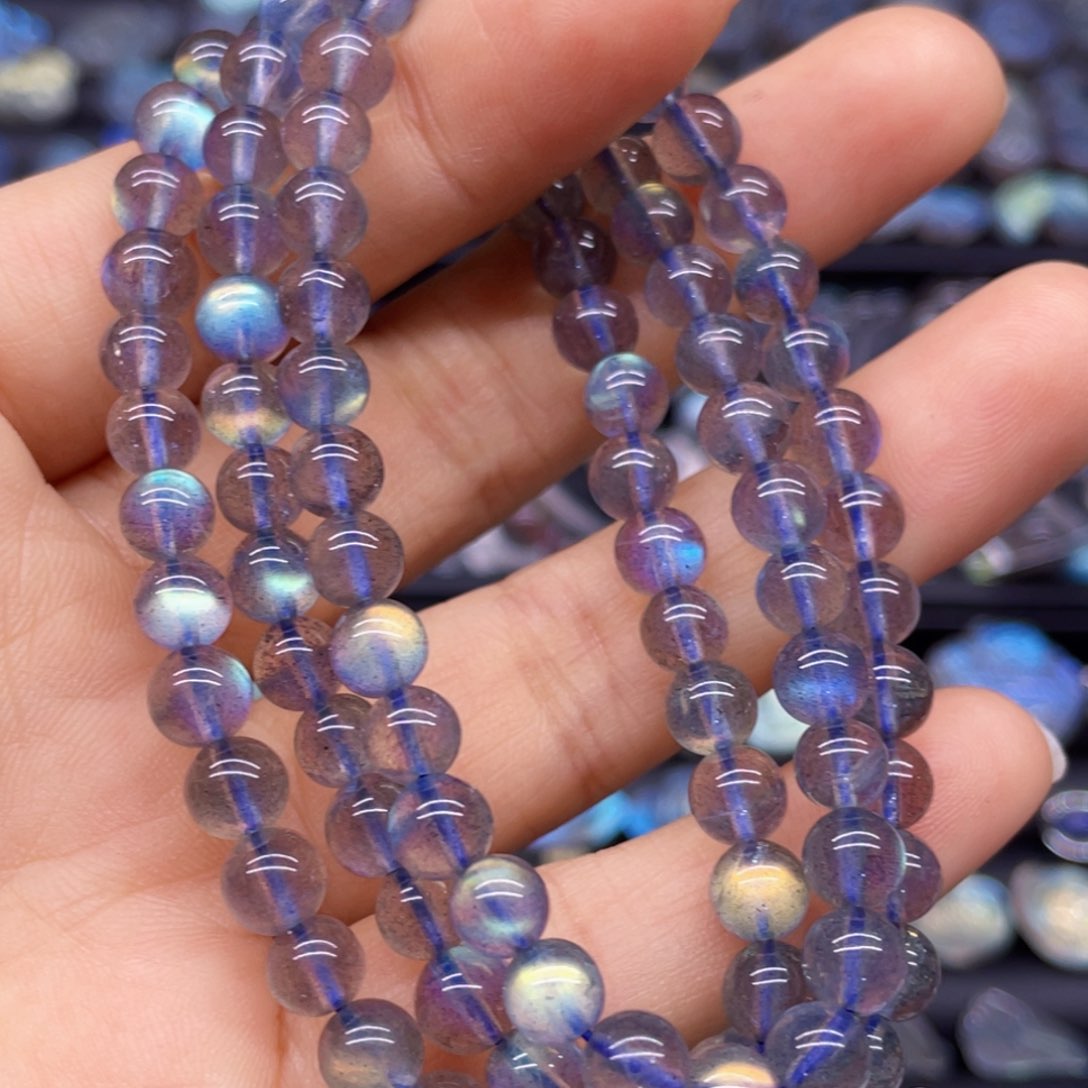 长石手串未镶嵌6.1左右