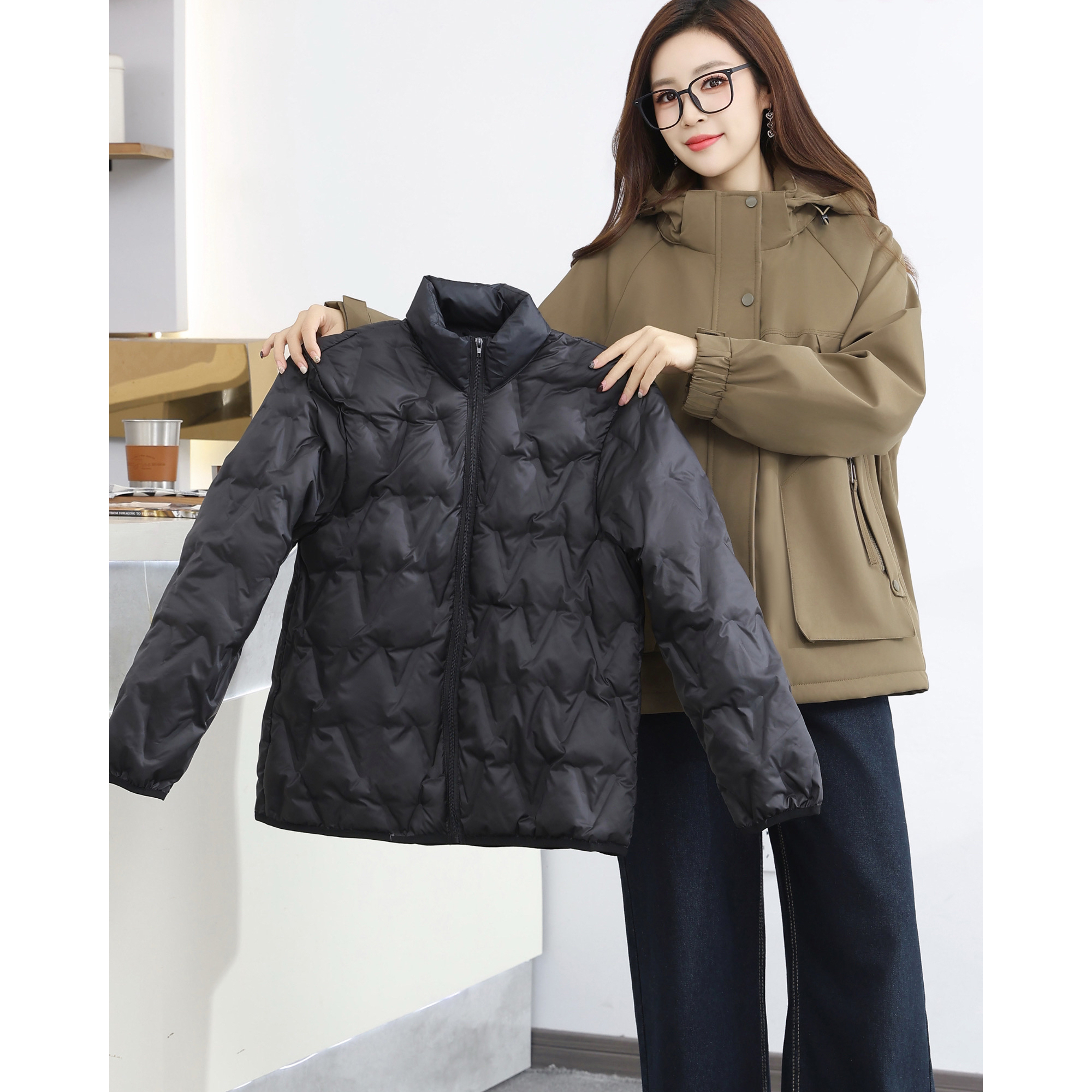 【尚品胖小妞】【826石墨烯云绒】2025冬季百搭全脱石墨烯精品云绒服