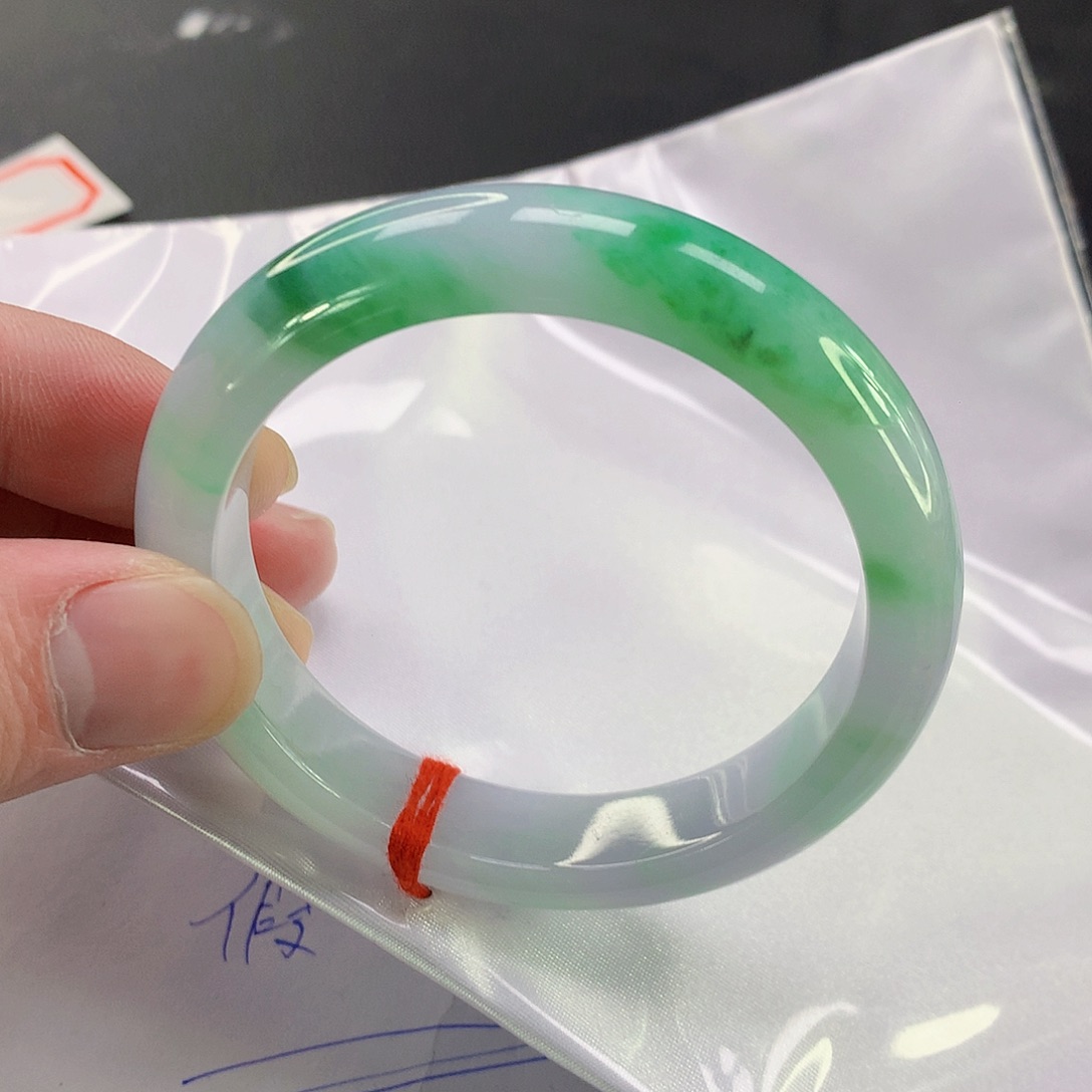 翡翠手镯未镶嵌005缅甸天然翡翠A货