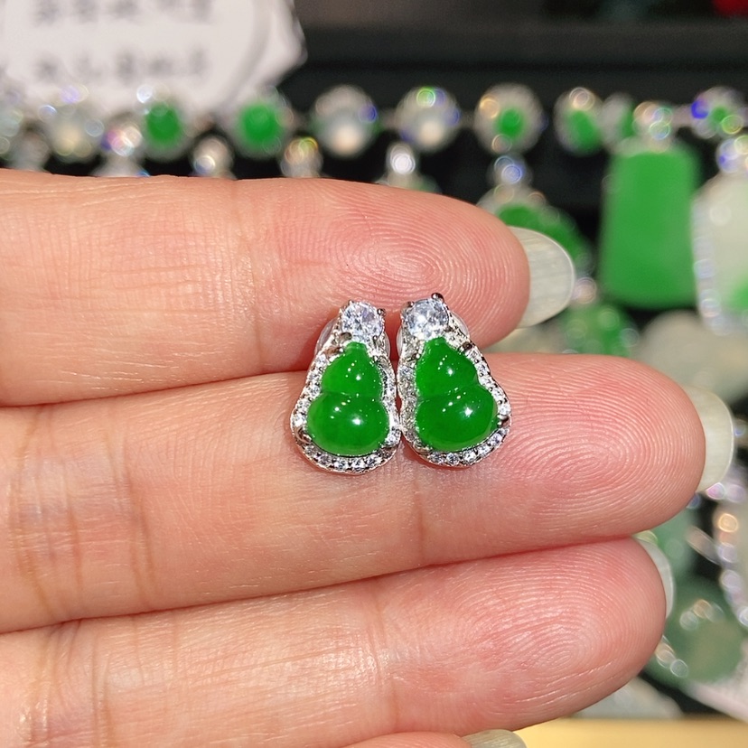 【闪购商品】未镶嵌翡翠耳饰天然翡翠