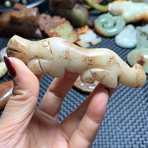 白玉菩提吊坠摆件