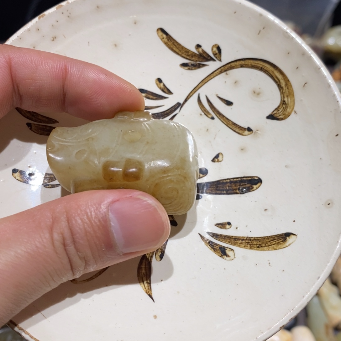 玄***真瓷片白底印花好物推荐