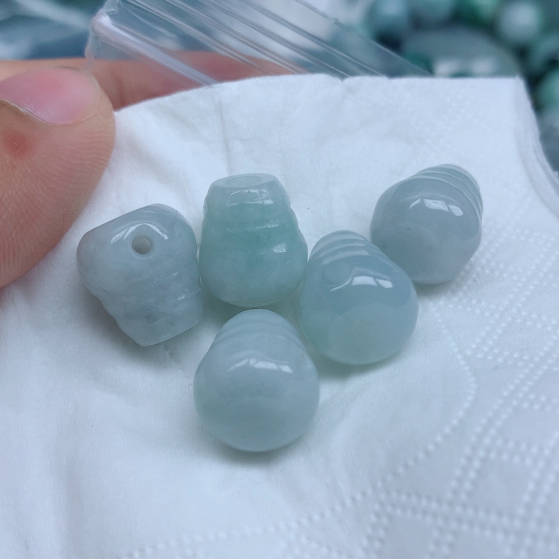 翡翠未镶嵌项链珠子珠