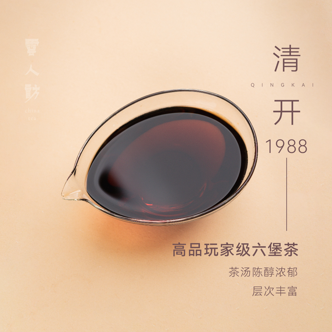 【88清开】年份老六堡 黑茶 茶叶 陈醇浓郁 云人访甄选