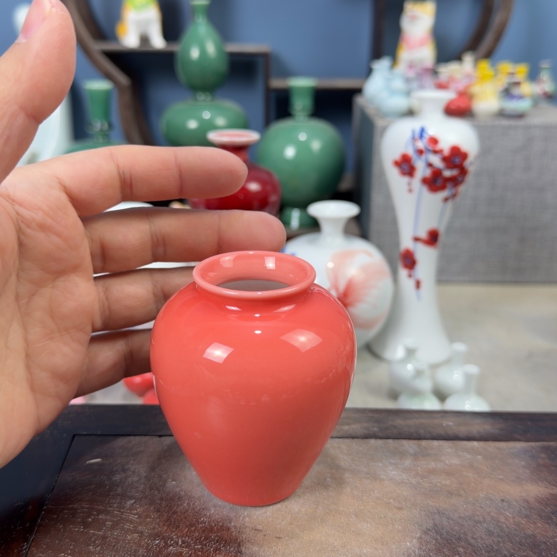 陶瓷手工小花器摆件