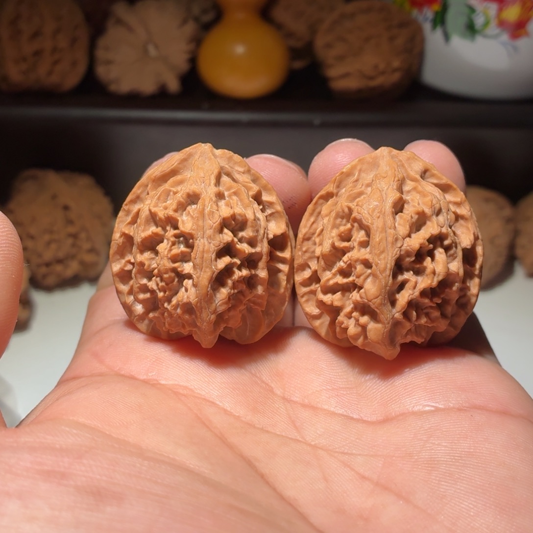 吊坠文玩核桃苹果35 磕尖