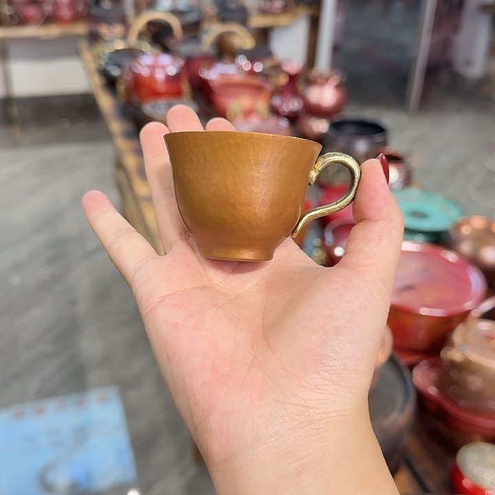 紫铜手工制作主人杯