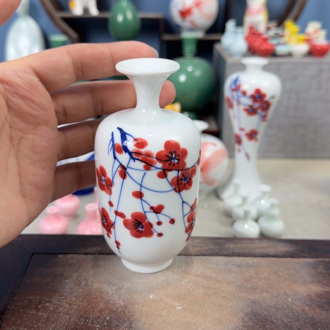 陶瓷手工小花器摆件