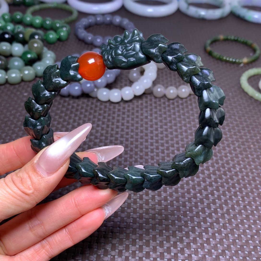 未镶嵌手串和田玉卡15