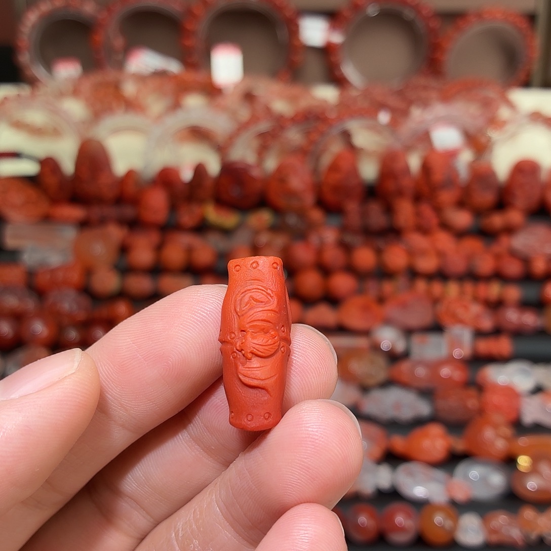 南红玛瑙未镶嵌颈饰节节高升1