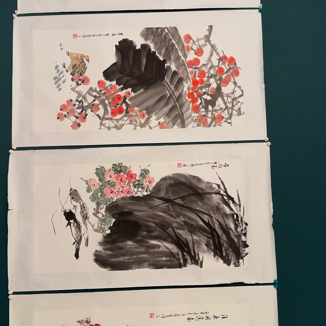 国画董老师画作画作