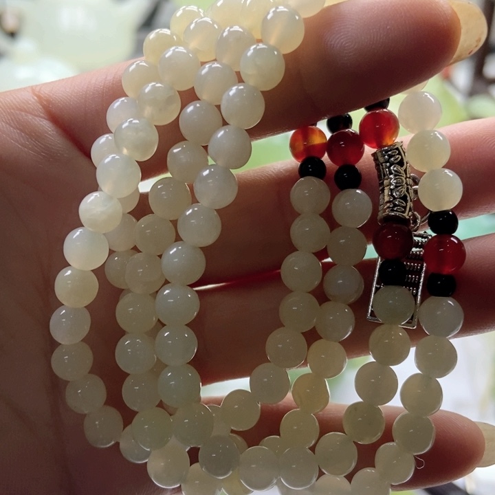 蛇纹石玉手链未镶嵌